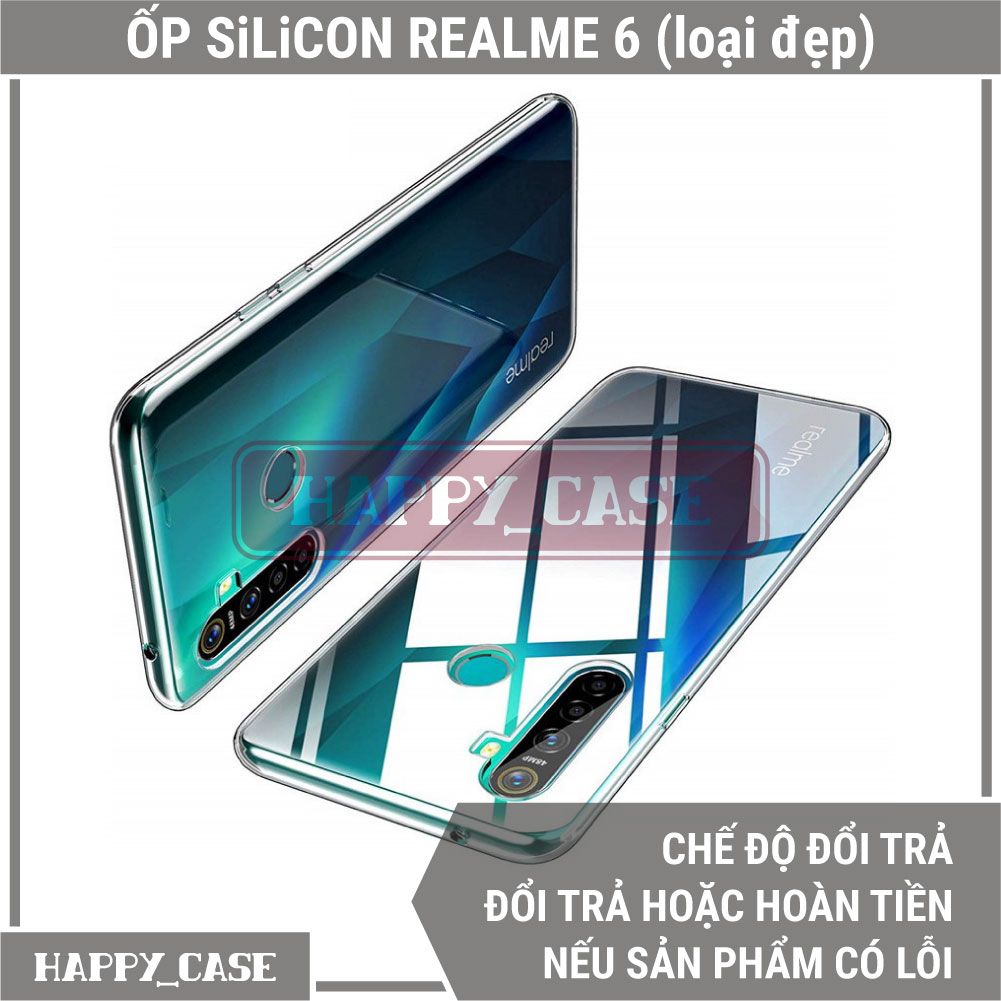 Ốp Lưng Điện Thoại Realme 6 Thin Transparent Silicon