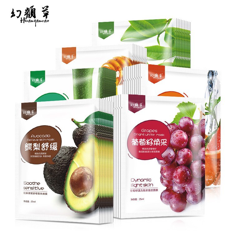 Mặt nạ trái bơ/ nho/ mật ong/ tre/ trà
