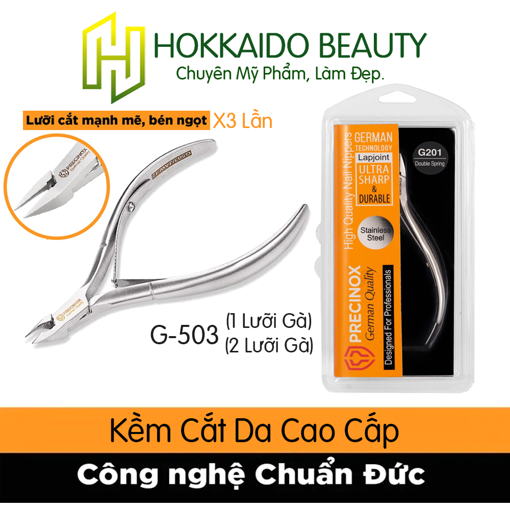Kềm inox cắt da precinox g503 1-2 lưỡi gà