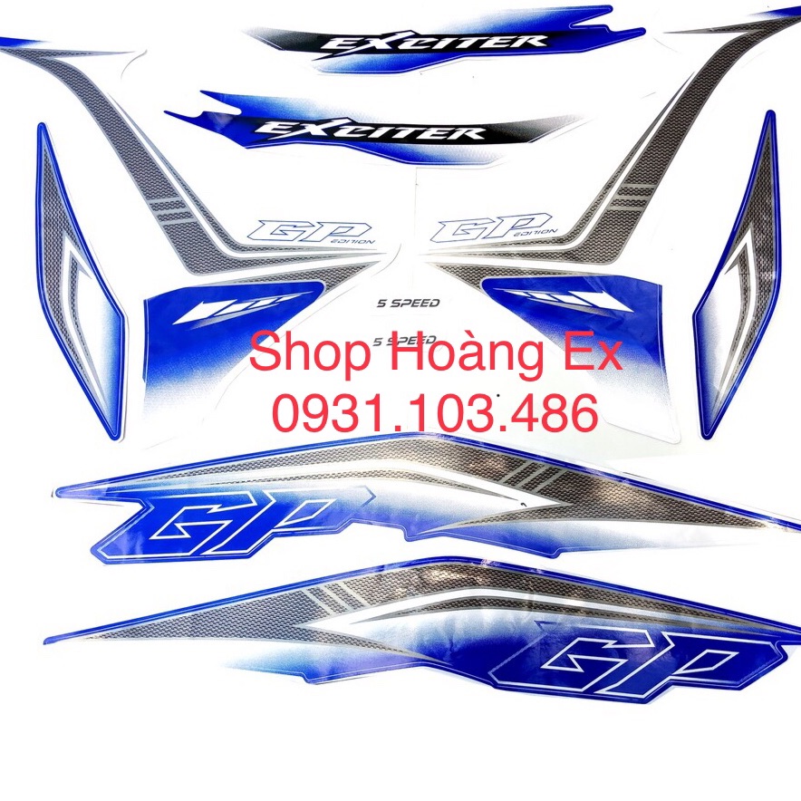 Tem exciter 135 xanh gp đời 2011