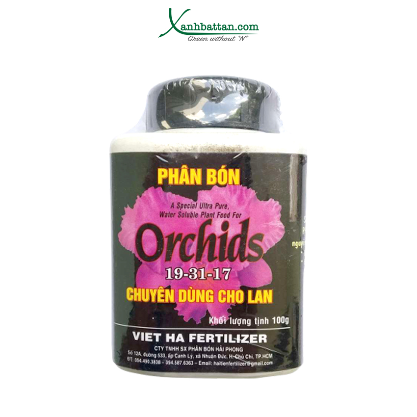 Phân bón lan orchid 19-31-17 lọ 100 gram