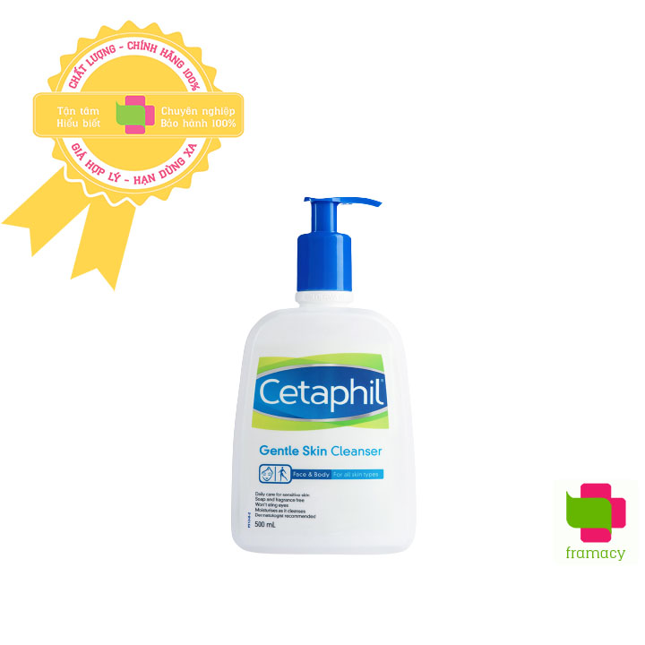 Sữa rửa mặt dịu nhẹ Cetaphil Gentle Skin Cleanser, Úc (125/500/591ml)
