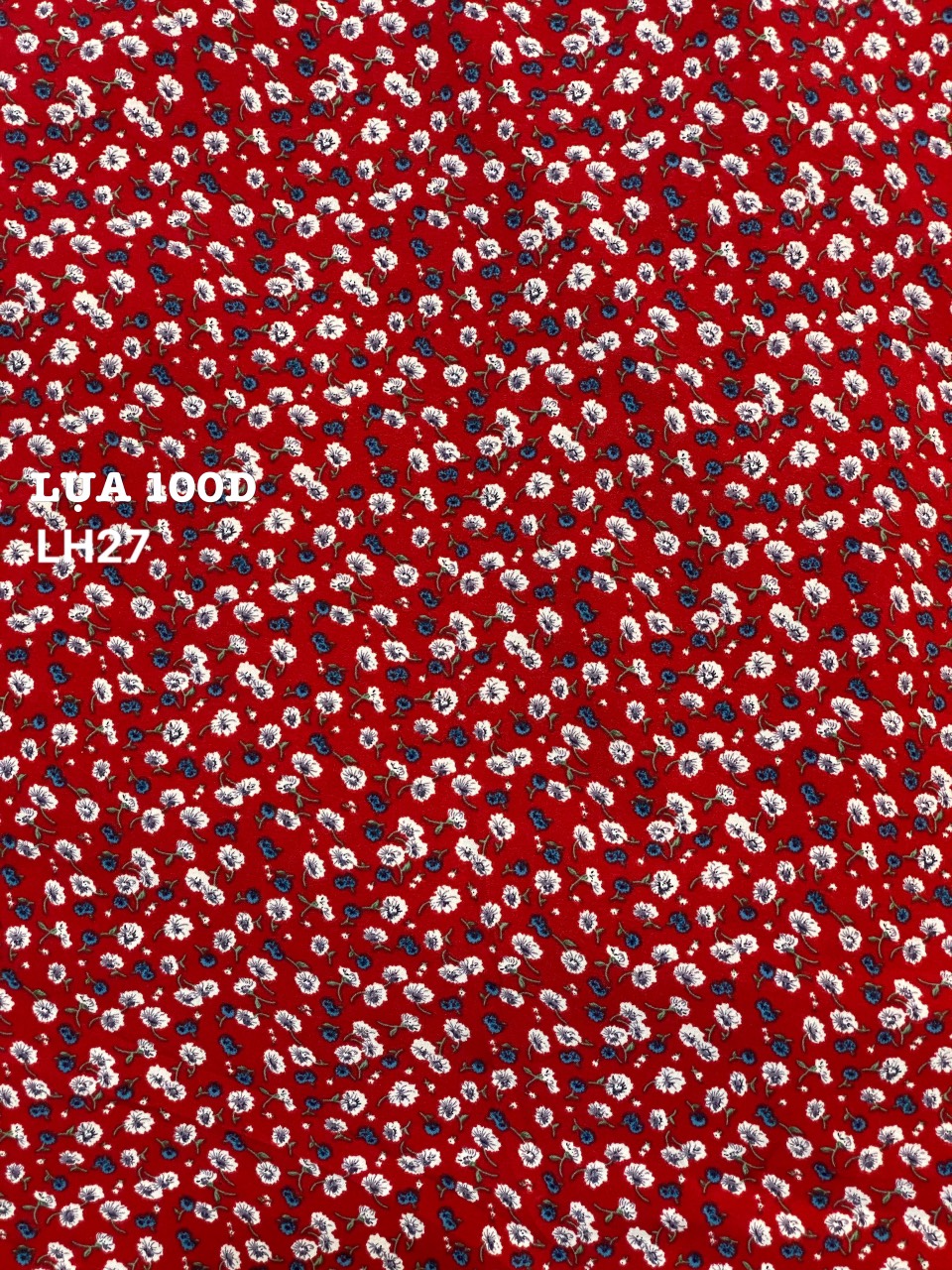 VẢI LỤA 100D HOA NHÍ - DÒNG VẢI THÔNG DỤNG - 1 MÉT X 1M5