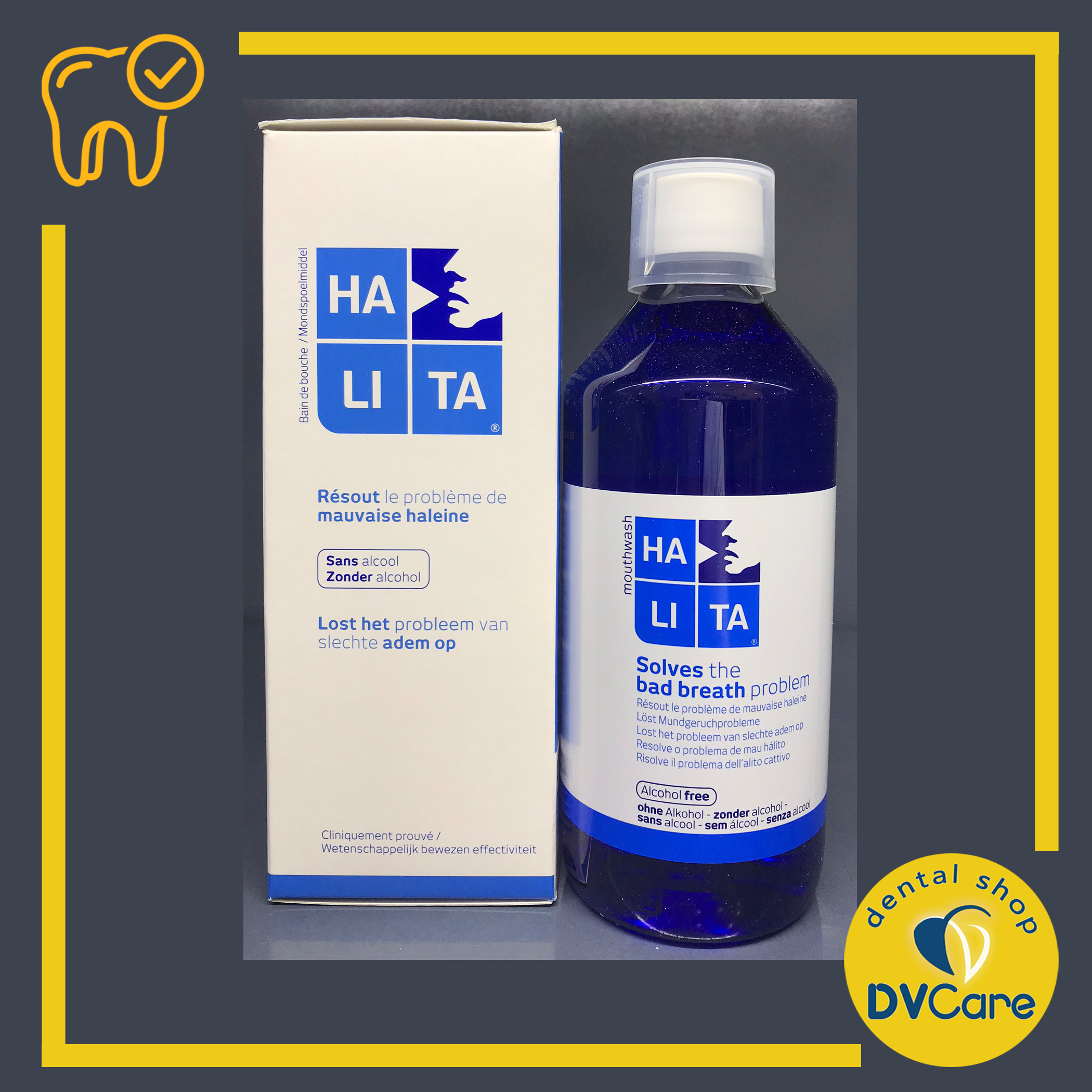 Nước súc miệng halita 500ml điều trị hôi miệng