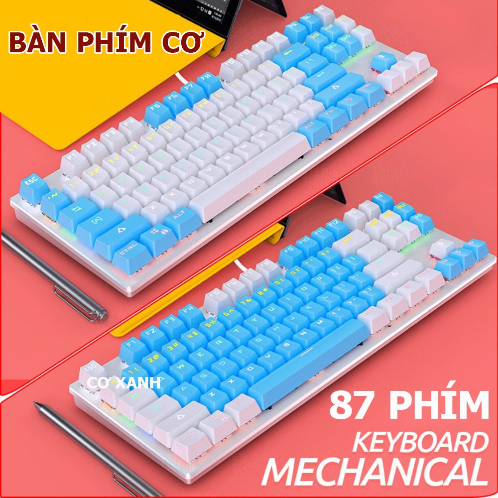 Bàn Phím Cơ Gaming, Bàn Phím Cơ Máy Tính Chơi Game K400 Led 10 Chế Độ Màu Khác Nhau