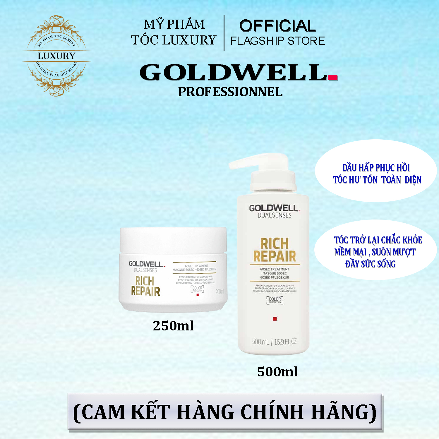 Mặt nạ phục hồi tóc 60s Goldwell rich repair 200ml-500ml