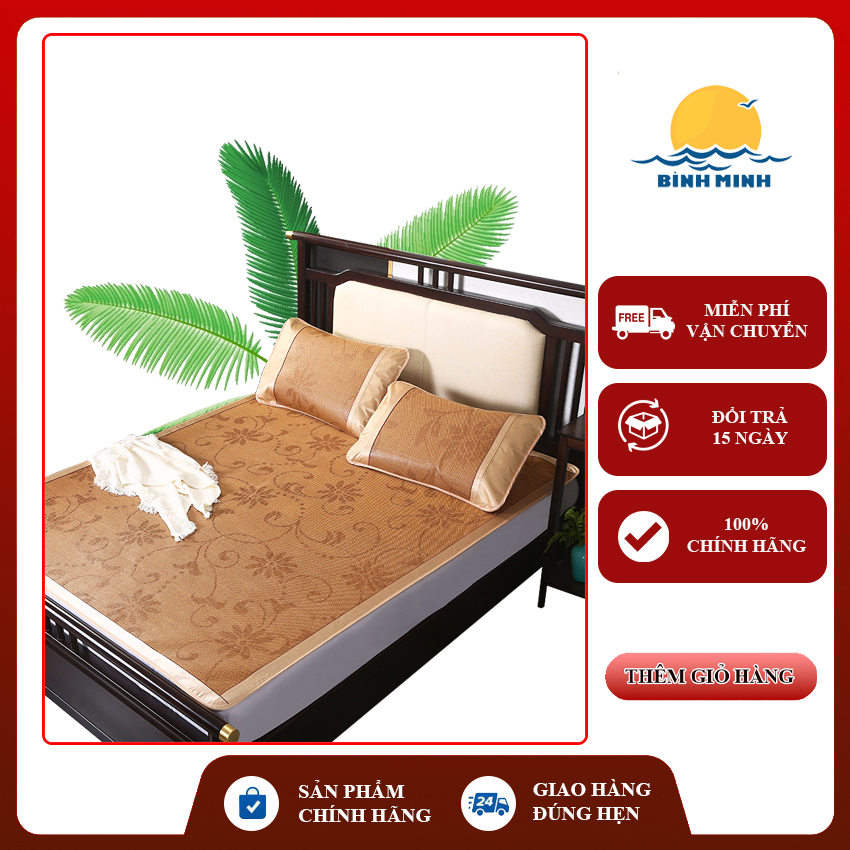 Chiếu điều hoà sợi mây mát lạnh 1.6x1.9m - sleeping mat, chiếu mây điều hòa, chiếu ngủ, chiếu mát