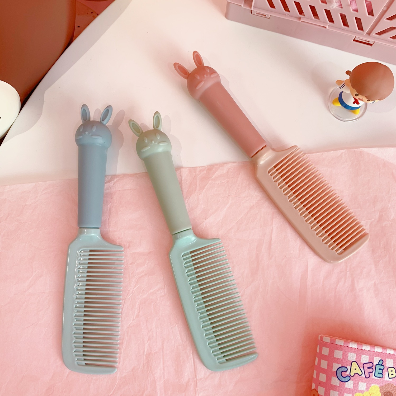 Lược chải tóc nhựa mềm mại hình thỏ dễ thương