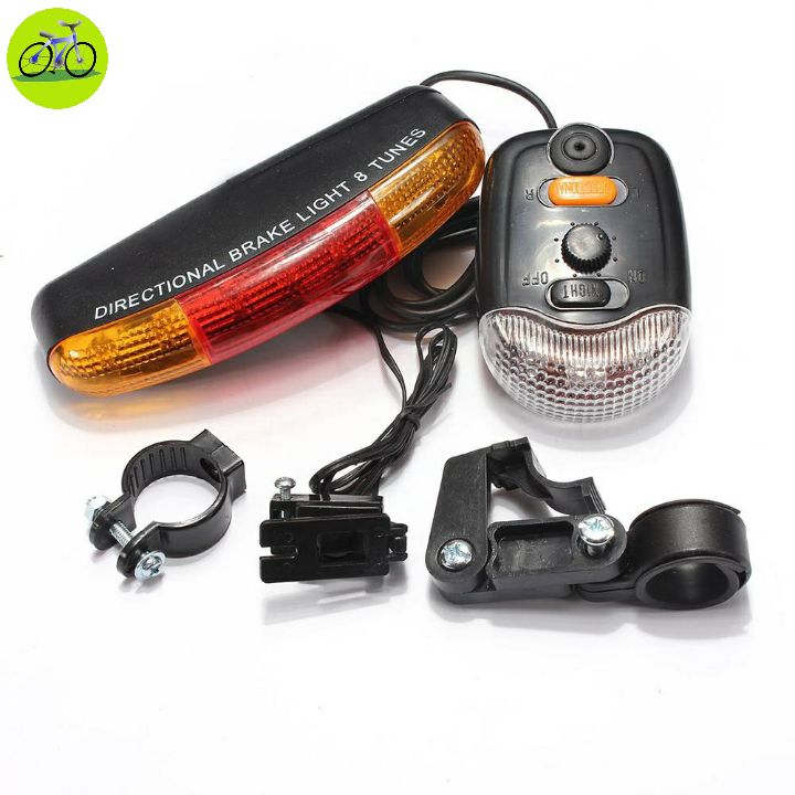 [HCM]Đèn xi nhan xe đạp còi thắng sáng đèn hậu xin đường