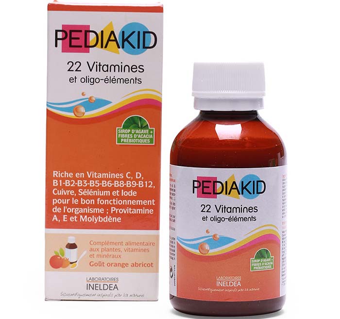 Vitamin pediakid bổ sung 22 vitamin và khoáng chất cho bé từ 6 tháng tuổi