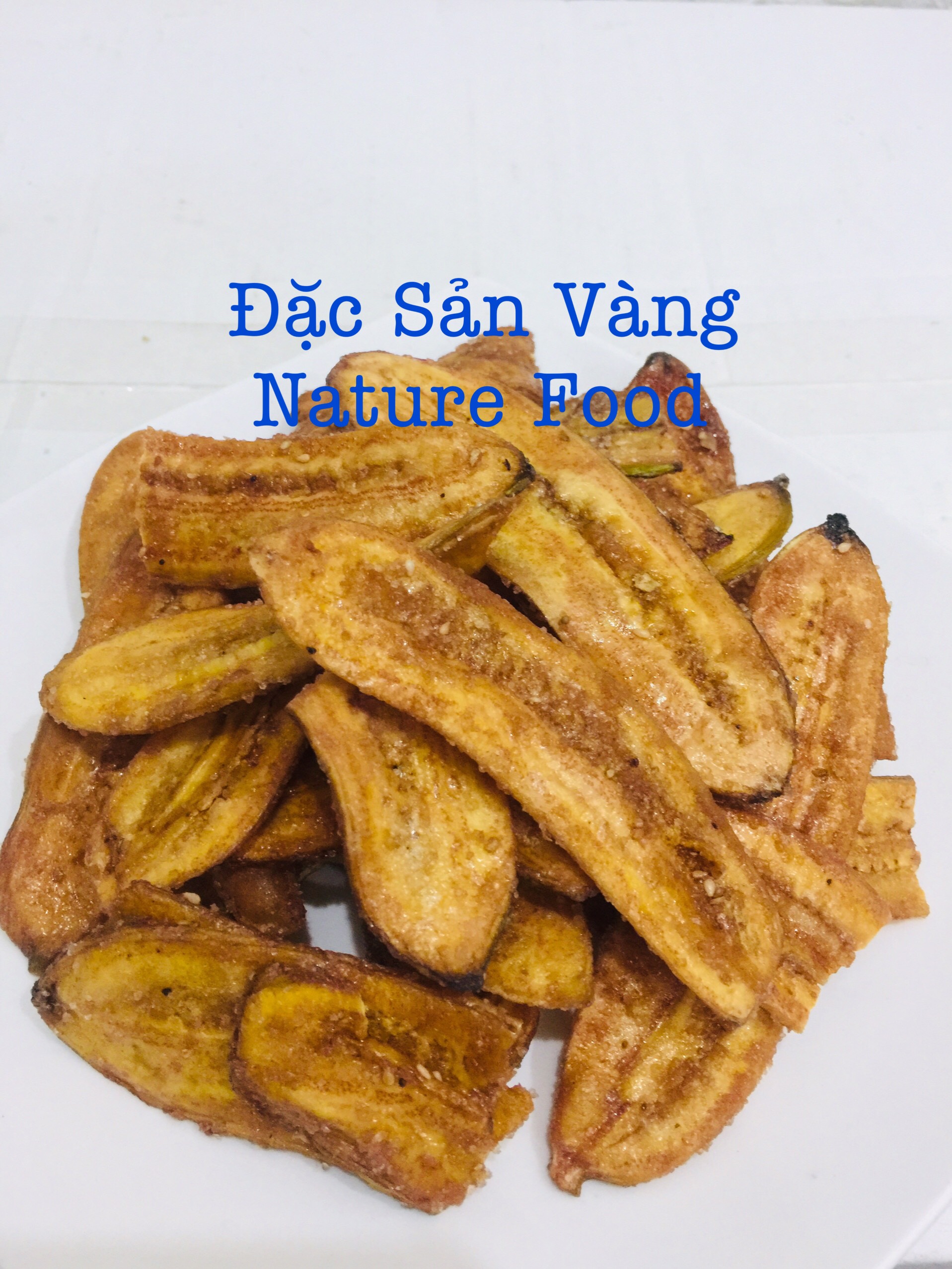1Kg Chuối Sấy Mè Gừng Giòn Ngon Nature Food