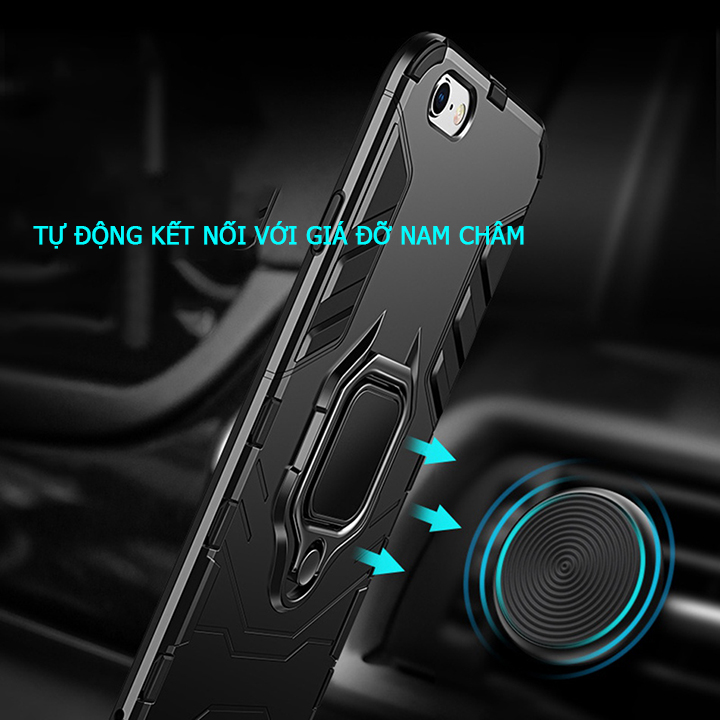 Ốp lưng iphone 6 / 6s iron man - batman chống sốc - siêu bền - có chân chống xem phim