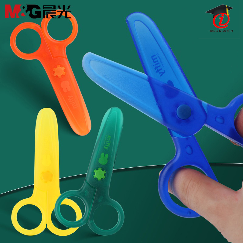 Kéo thủ công miffy lưỡi nhựa an toàn 125mm fssn2298
