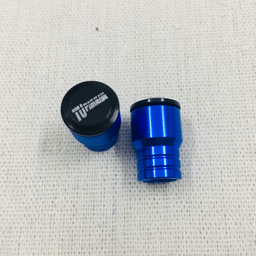 (NHÔM CỨNG CÁP) Nắp van vòi gắn xe máy kiểu thái đơn giản độc đáo (màu xanh dương)