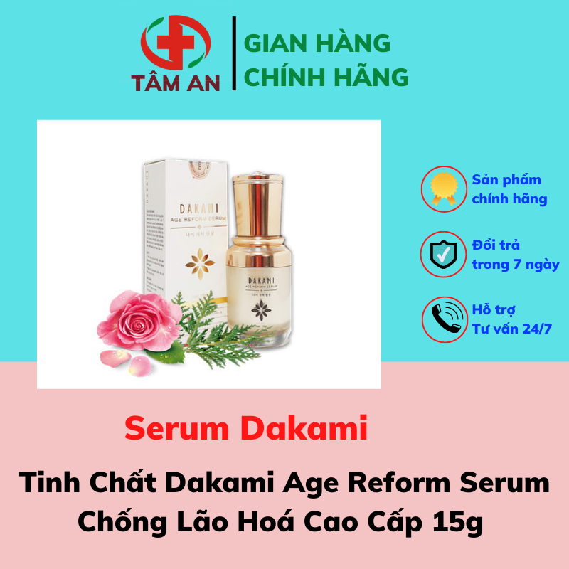 Serum dakami - tinh chất dakami age reform serum chống lão hoá cao cấp 15g - tâm an 1