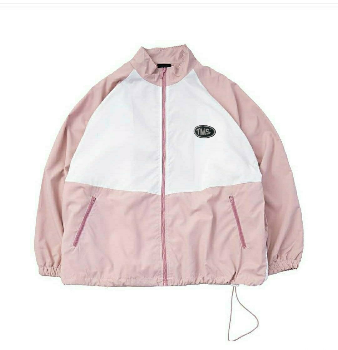 Áo khoác dù nam nữ unisex tms, áo khoác gió hai lớp cổ trụ phối hai màu thời trang midside