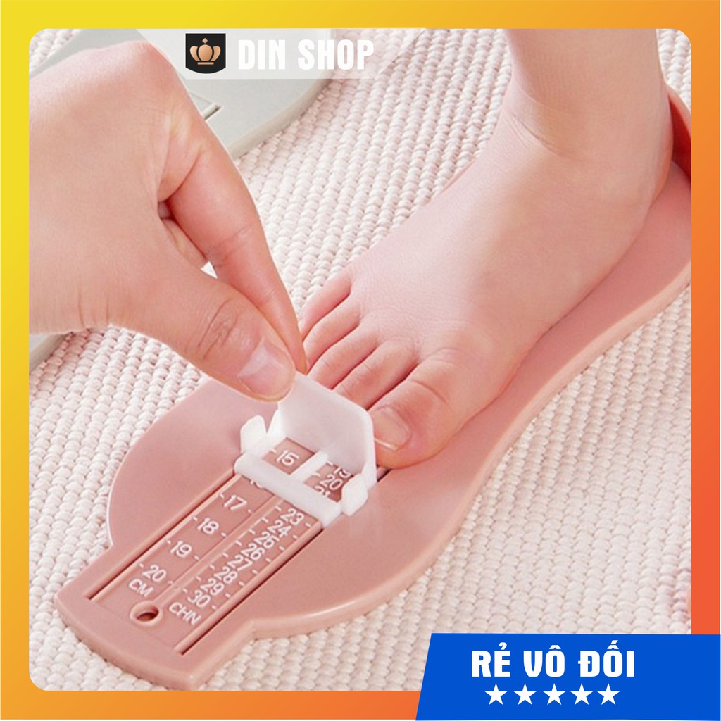 Thước đo chân freeship dụng cụ đo chiều dài bàn chân trẻ em bằng lúa mạch