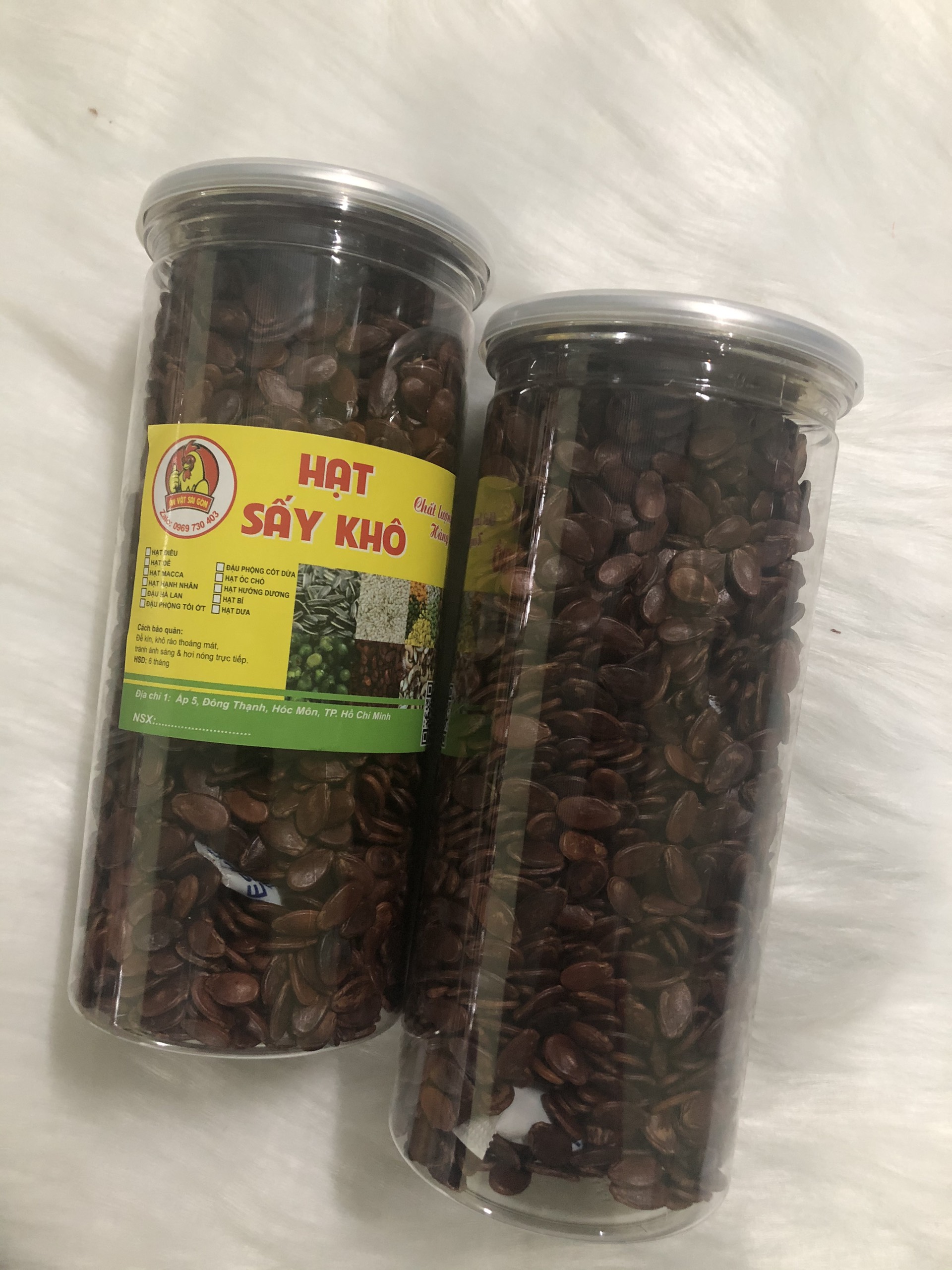 Combo 1kg HẠT DƯA 2 HŨ