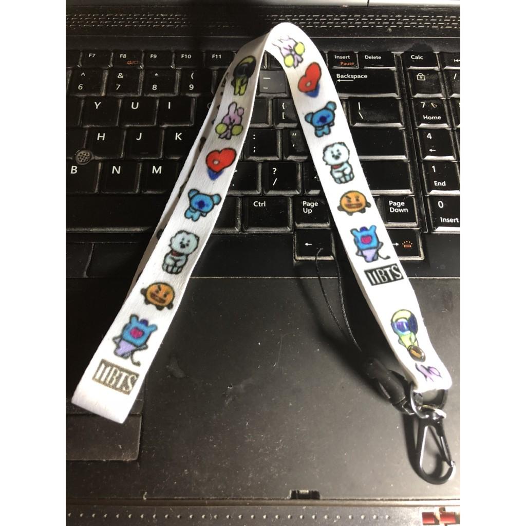 Strap Bangtan Boys chibi strap điện thoại đeo cổ Bangtan Boys chibi nametag Bangtan Boys chibi strap móc khóa balo móc treo điện thoại tiện ích xinh xắn dễ thương army