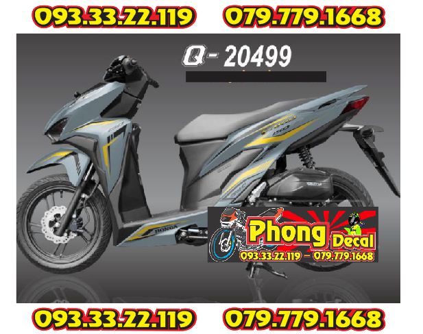 Tem rời Vario 150 Xám Siêu Ngầu - MS 20499