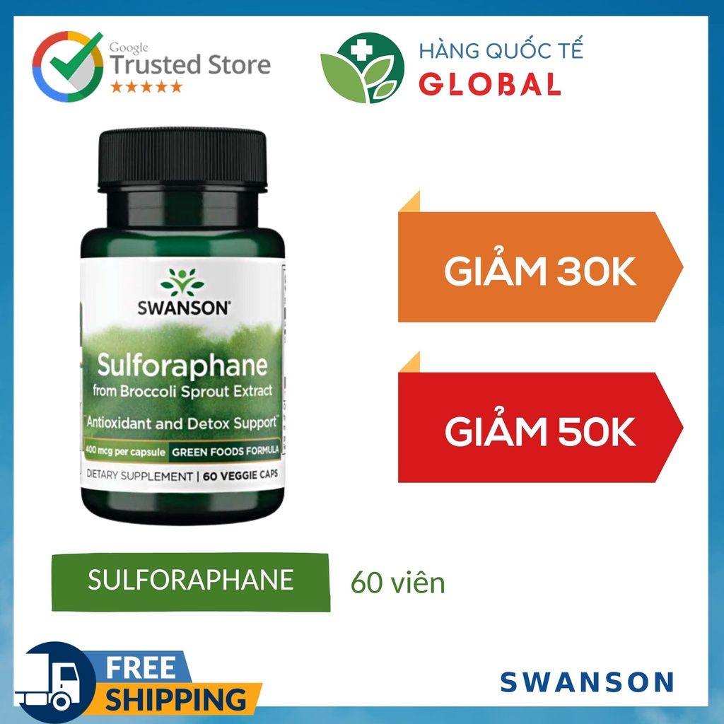 International Product SWANSON SULFORAPHANE, 60 tablets, Liver support,