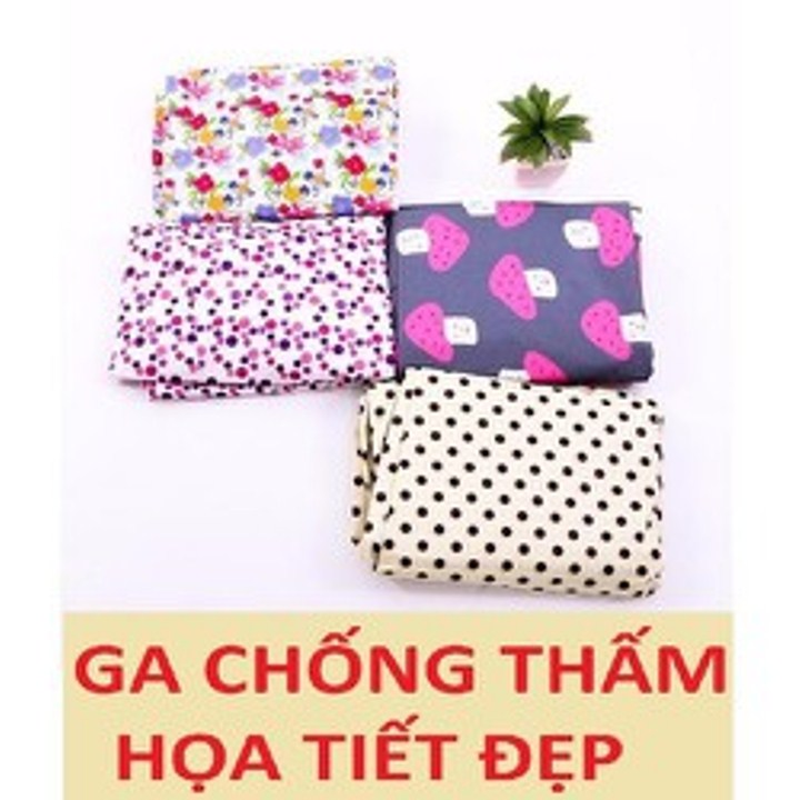 Ga / drap chống thấm bảo vệ đệm cao cấp họa tiết đẹp : đủ kích thước - giao màu ngẫu nhiên