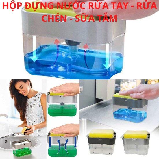 Bộ rửa chén bát Super Clean, Bộ Dụng Cụ Để nước rửa chén rửa li, Sữa Tắm, Cực Kỳ Tiện Lợi cho mọi nhà