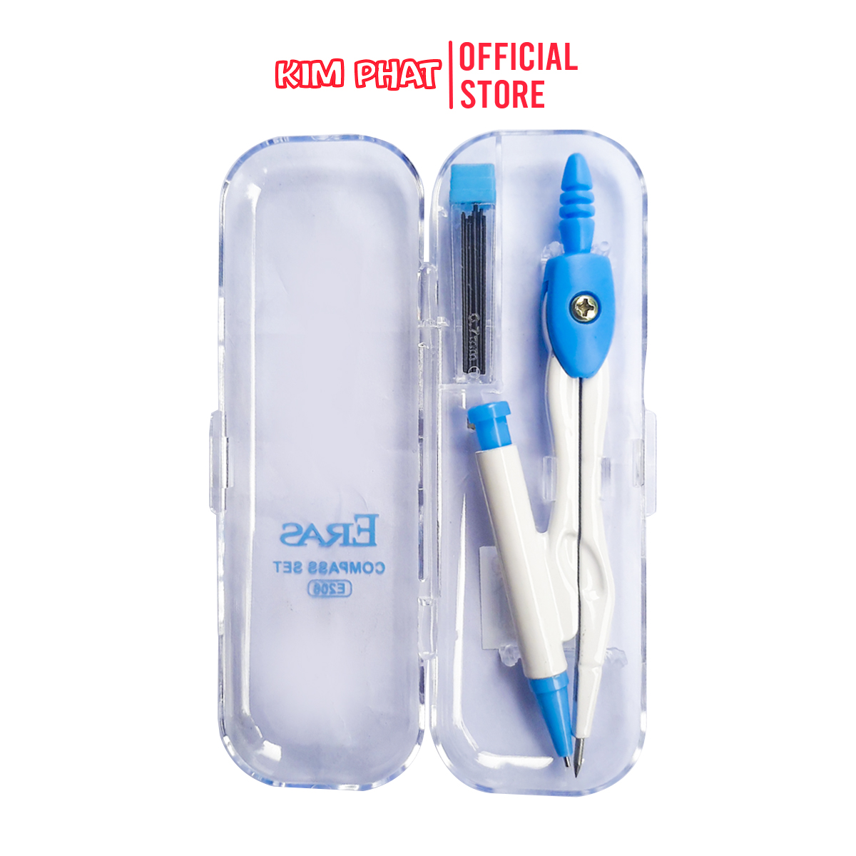 Bộ compa chì kim lõi 0.7mm eras e206