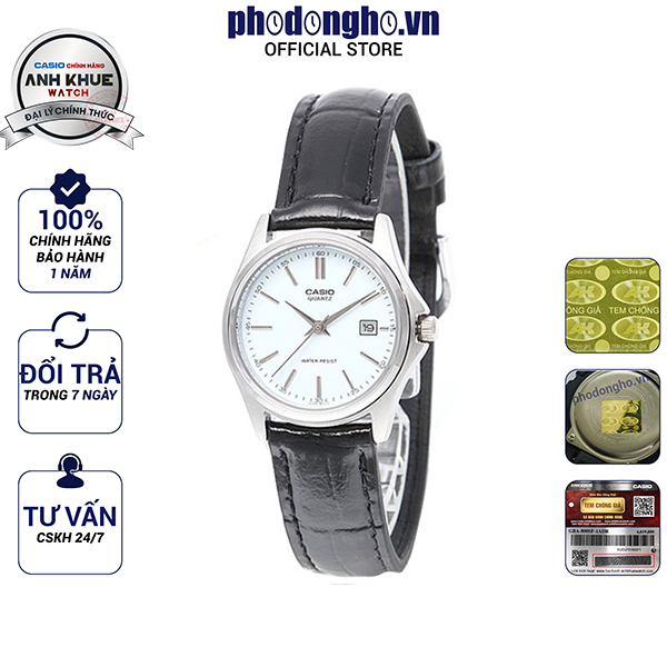 Đồng hồ nữ dây da Casio Anh Khuê LTP-1183E-7ADF