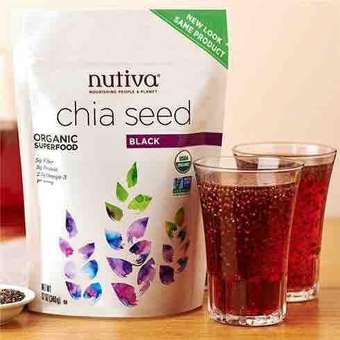 Hạt chia đen Hữu cơ Nutiva Mỹ gói 907g