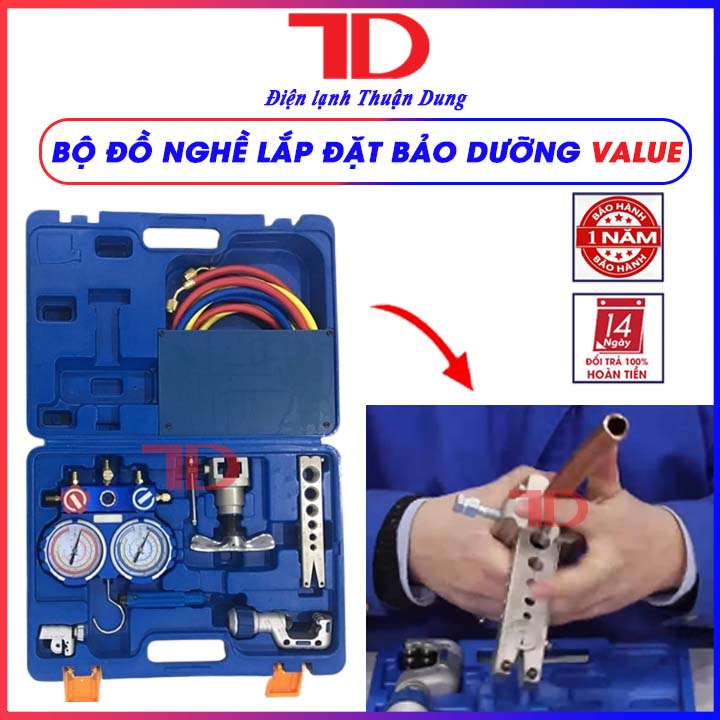 BỘ ĐỒ NGHỀ LẮP ĐẶT BẢO DƯỠNG VALUE - BỘ ĐỒ BẢO DƯỠNG ĐIỀU HÒA VALUE - Điện Lạnh Thuận Dung