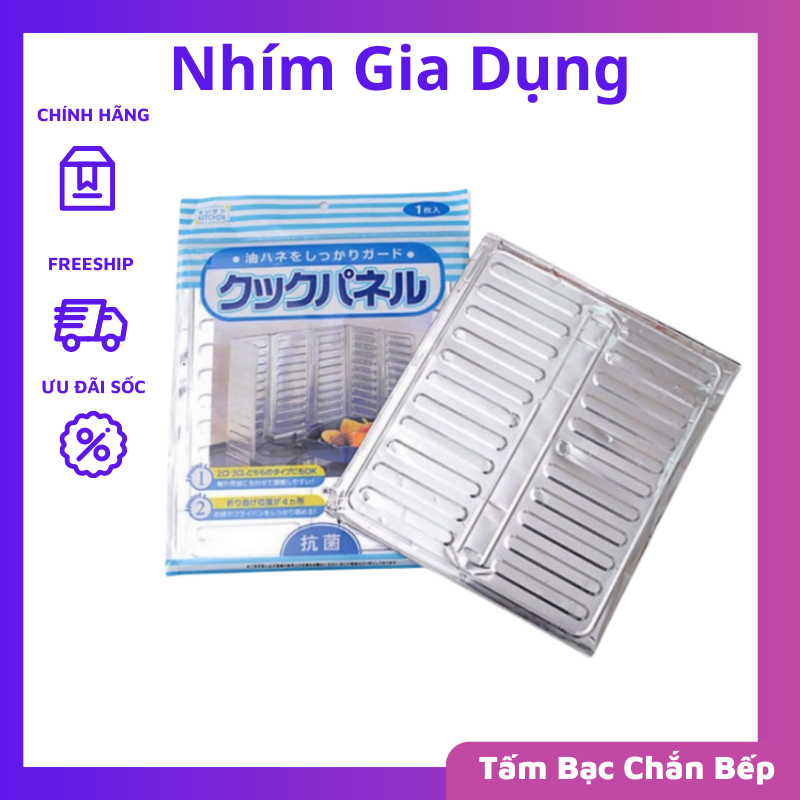 Tấm Bạc Chắn Bếp Ngăn Văng Vết Dầu Mỡ , Miếng bạc nhôm chắn bếp gas dầu mỡ