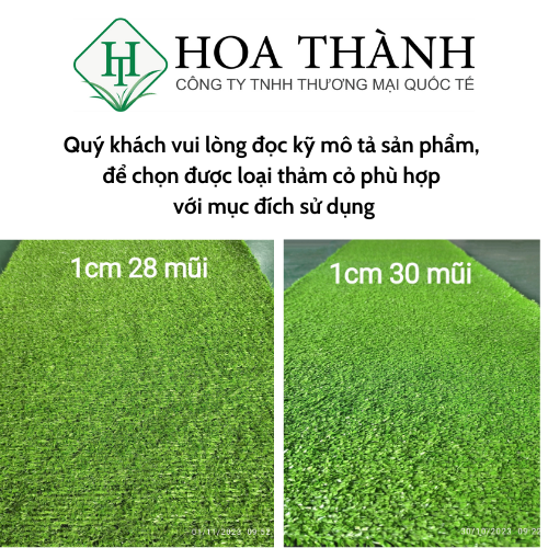 Thảm cỏ nhân tạo 1cm