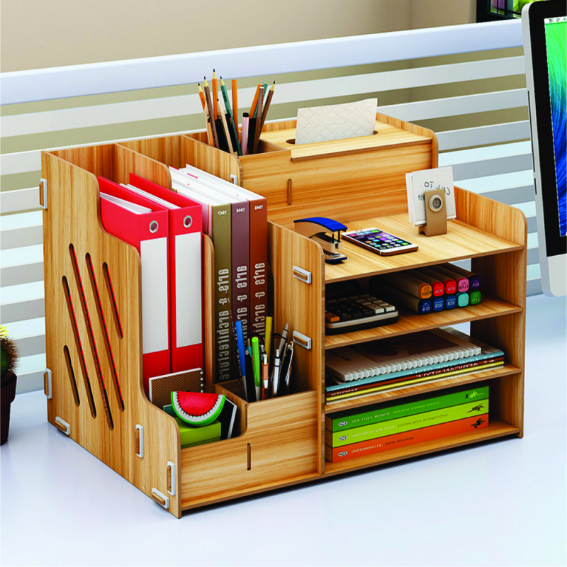 Kệ để đồ văn phòng gỗ nhiều ngăn - VP02