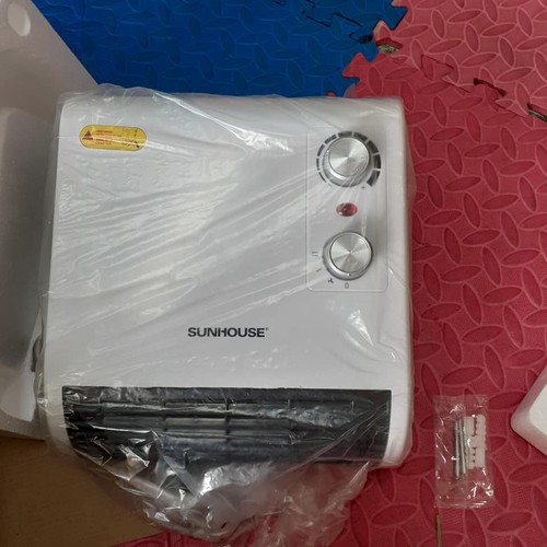 Quạt sưởi phòng tắm Sunhouse SHD3816W - Quạt sưởi ấm mùa đông, làm mát mùa hè, Công suất 1850W bảo hành 12 tháng.