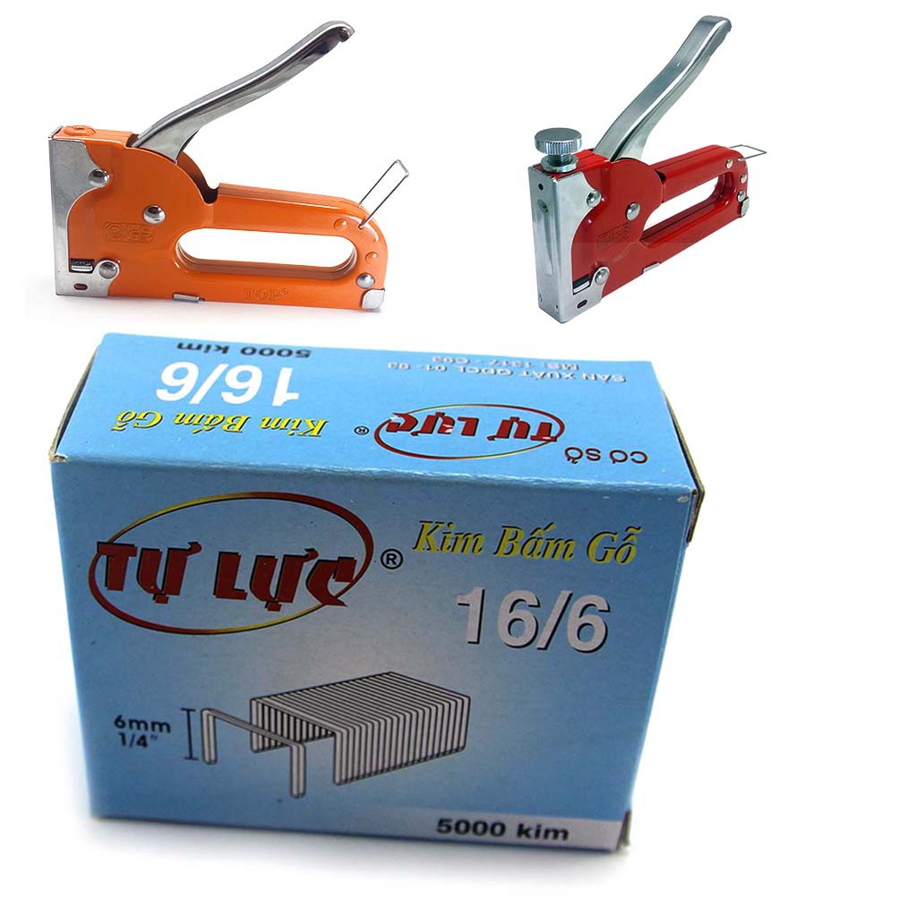 HỘP KIM BẤM GÔ TỰ LỰC 5000 KIM, ghim bấm gỗ, ghim bấm gỗ tự lực, đinh ghim gỗ, bấm ghim gỗ, bấm gỗ, đinh ghim