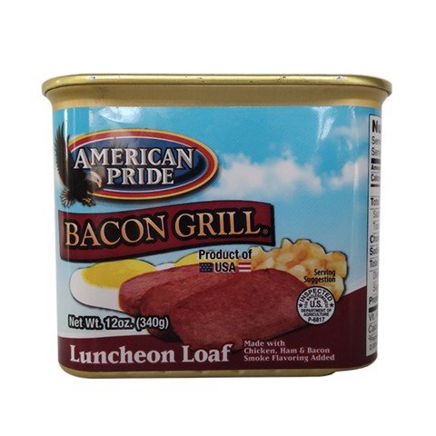 Thịt hộp american pride bacon grill mỹ 200g giá tốt