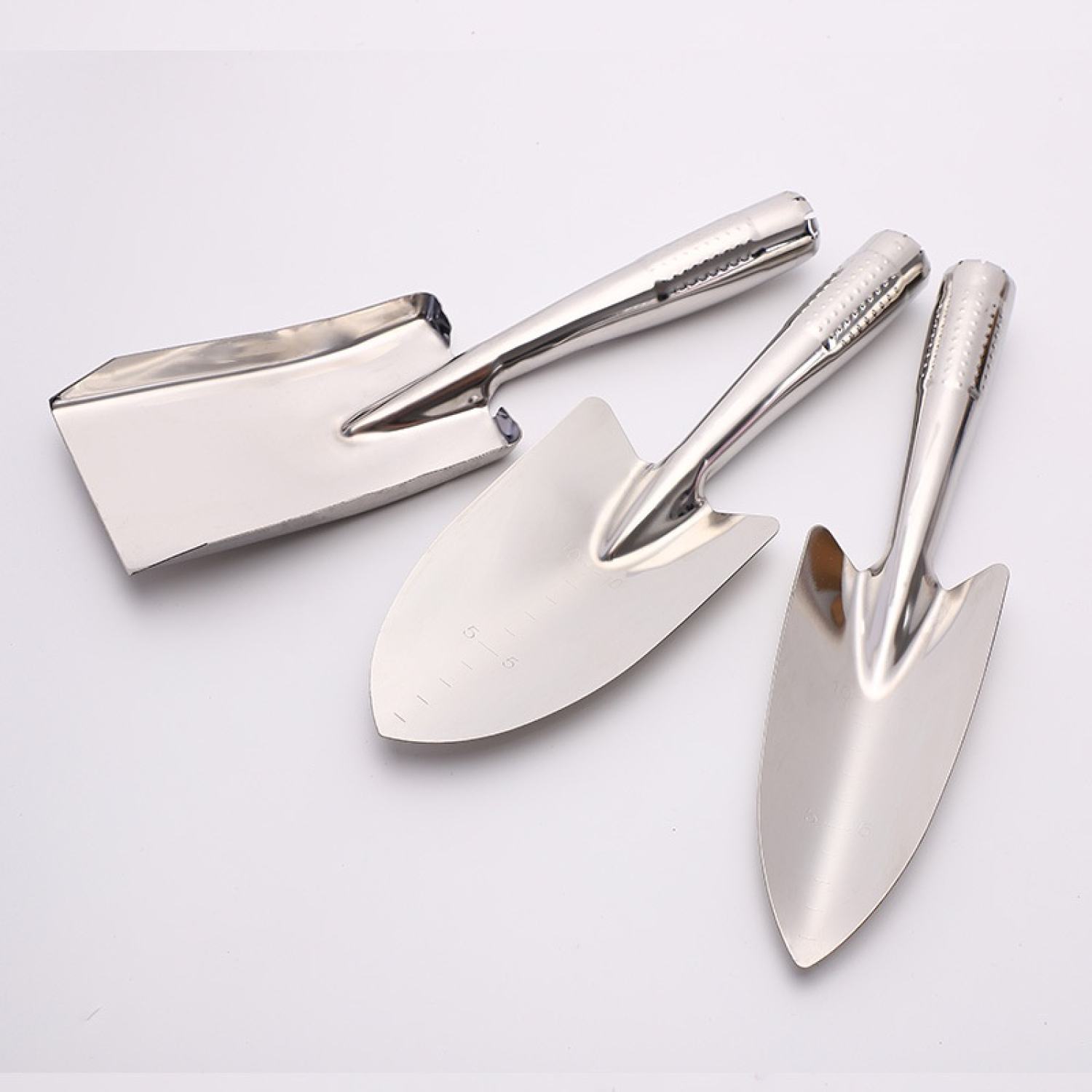 Bộ 3 xẻng inox cầm tay làm vườn, trồng rau, xới đất