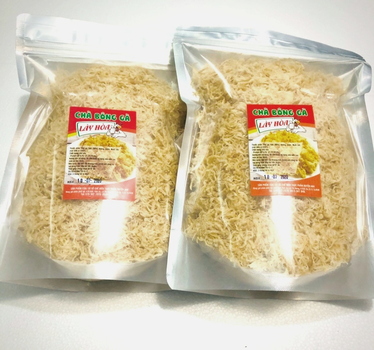 [HCM]1Kg Chà bông Gà Lày Hòa (2 bịch zipper 500g) chế biến từ những nguyên liệu tươi mới đảm bảo vệ sinh an toàn thực phẩm.