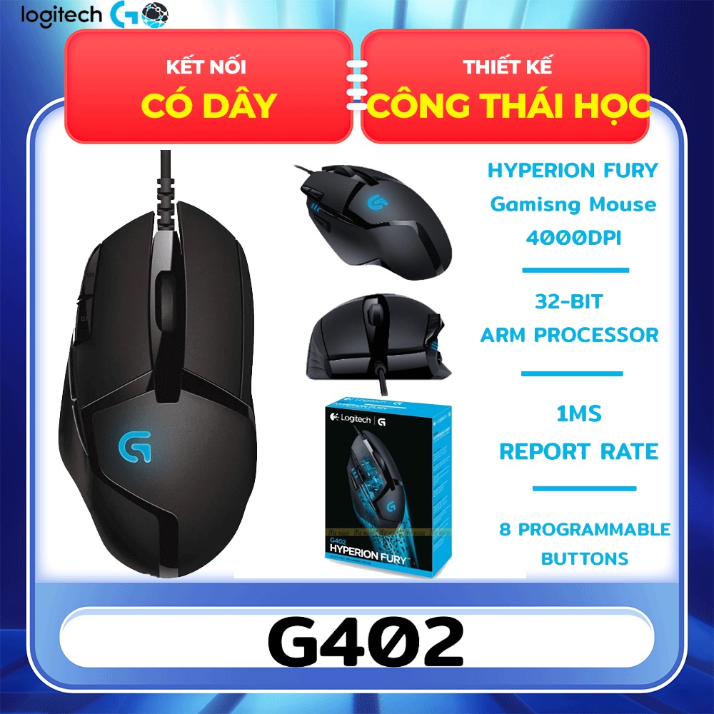 Chuột logitech 402 cho máy tính , loptop , chuột có dây , chuột usb ,chuột chơi game , chuột văn phòng
