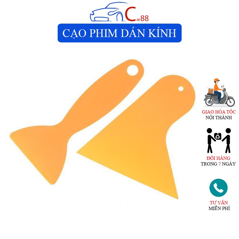 Sét 2 dụng cụ cạo phim dán kính dán decal ô tô xe máy