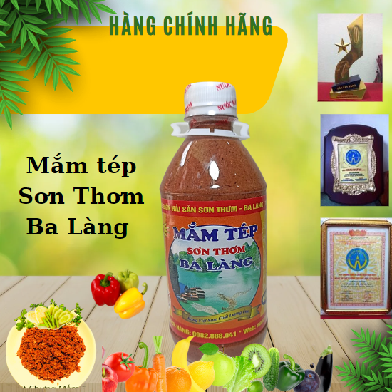 Mắm tép mắm tép chưng thịt SƠN THƠM ba làng thanh hóa gia vị chấm và nguyên liệu làm thịt chưng mắm tép loại đặc biệt 600g