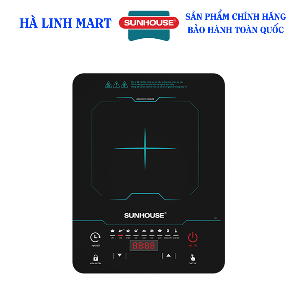 Bếp điện từ cảm ứng sunhouse shd6873 - bếp từ đơn - bếp từ cảm ứng - bếp từ ăn lẩu - công suất 2200w, bảo hành 12 tháng