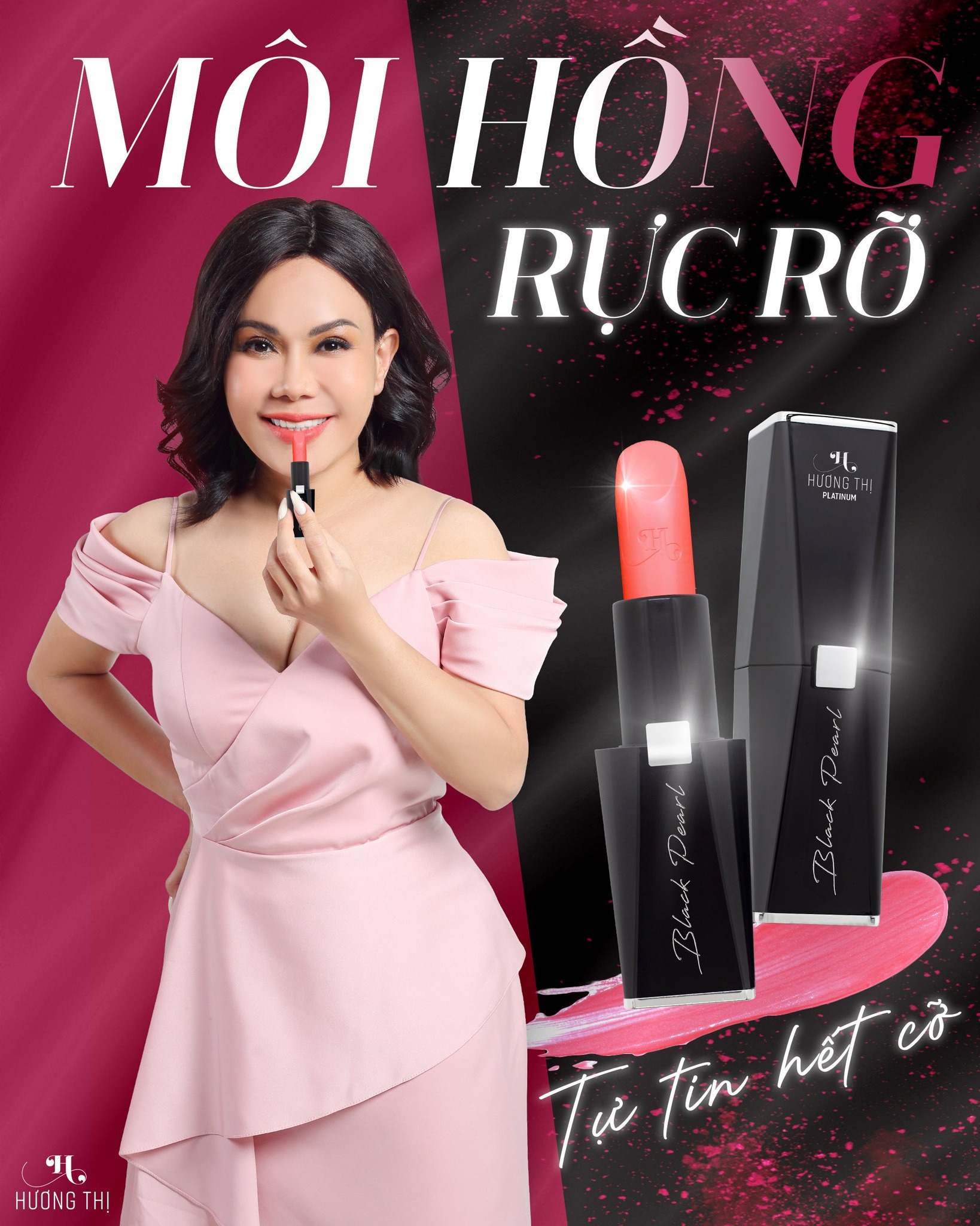 Son dưỡng môi không phai Black Pearl - Hương Thị