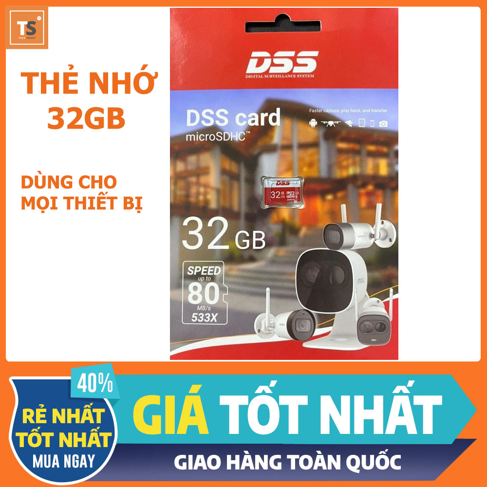 Thẻ nhớ 32gb dss - thẻ nhớ 32gb chuyên dụng cho camera, điện thoại - tương thích mọi thiết bị