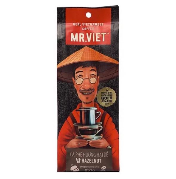 Cà Phê Hương Hạt Dẻ Mr Viet 250g-café rang xay
