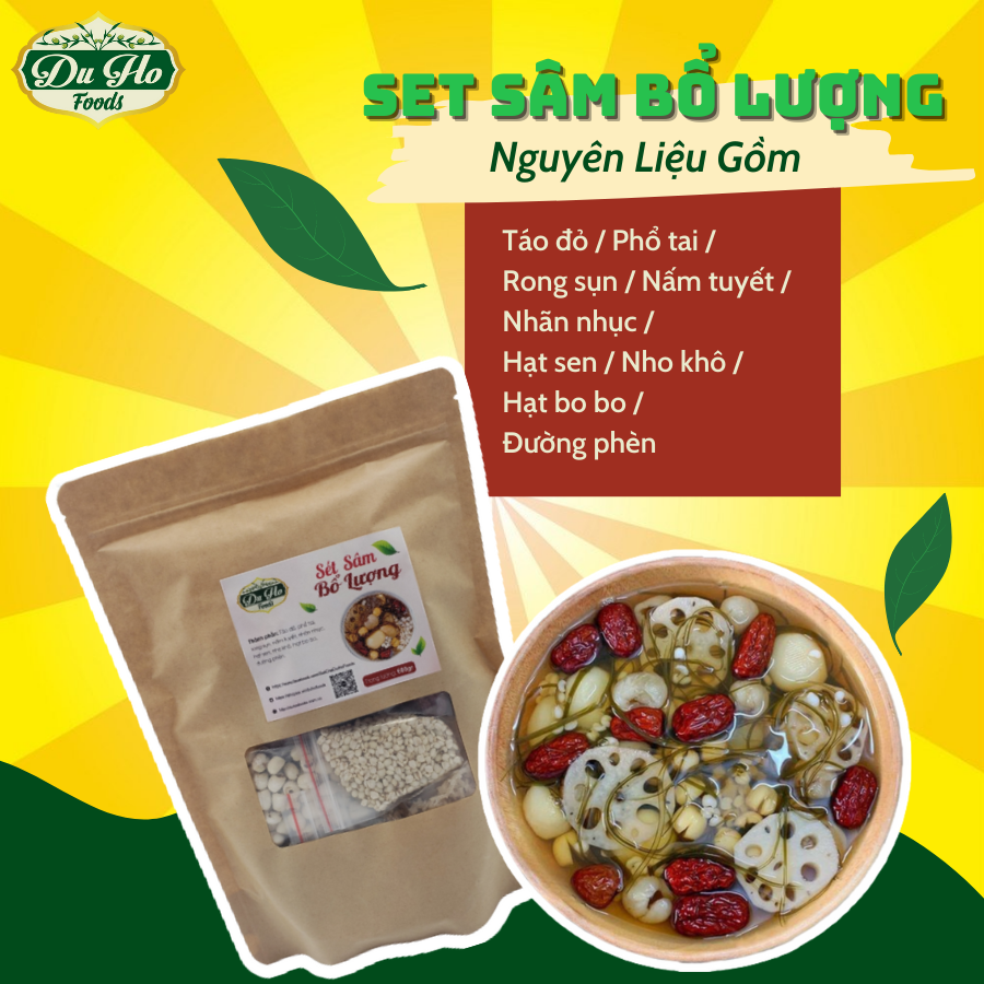 Set Sâm Bổ Lượng - Set Chè Tự Nấu Tại Nhà