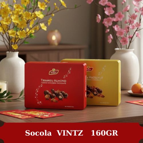 TẾT KẸO SOCOLA VINTZ HỘP 160GRA