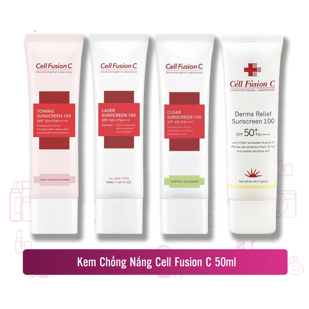 Kem chống nắng Cell Fusion C Laser Suncreen 100 SPF50+ loại 50ml