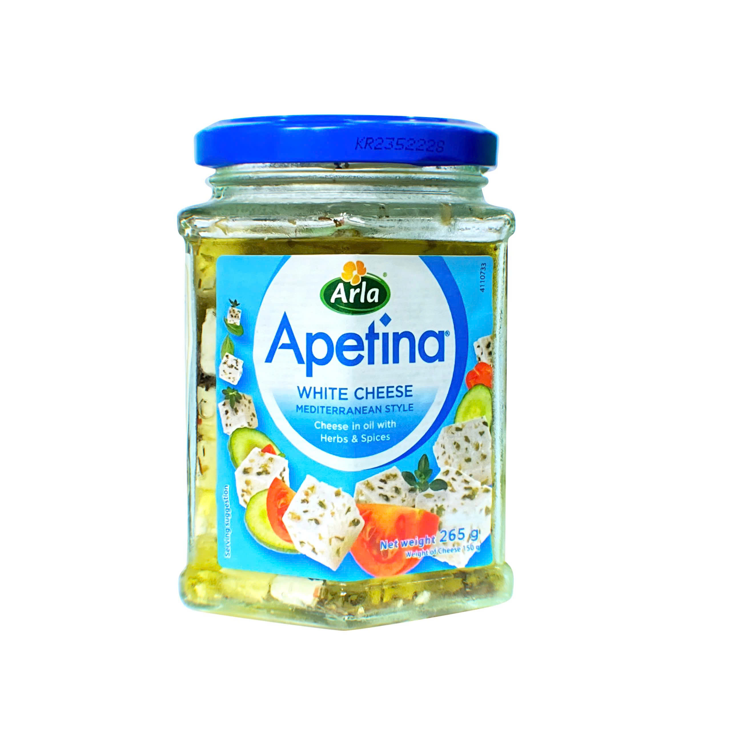 (Chỉ nhận ship Hỏa tốc HCM)-Phô mai Apetina ngâm dầu, thảo mộc và gia vị hiệu Arla 150g/265gr - Exp 28/01/2026